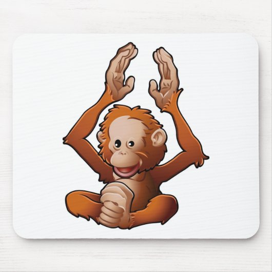 schattig Orangutan Muismat (Voorkant)