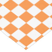 schattig oranje wit controlepatroon betegeld tafelkleed (Gekanteld)