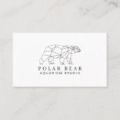 Schattig Origami Polar Beer - voeg Charm aan Merk  Visitekaartje (Voorkant)