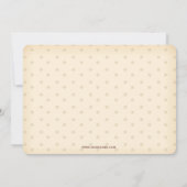 schattig ornament bauble, feestdag uitnodiging (Achterkant)