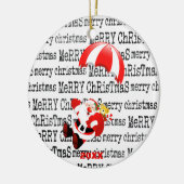 Schattig Ornament Jolly Santa Claus Parachuting (Links)