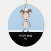Schattig Ornament van Girl Nurse (Links)