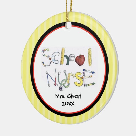 Schattig Ornament voor schoolverpleegkunde (Links)