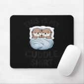 Schattig Otter Koppel Knuffelt Dit Is Mijn Knuffel Muismat (Met muis)