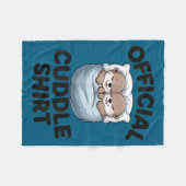 Schattig Otterkoppel Knus Knuffelen Fleece Deken (Voorkant (Horizontaal))