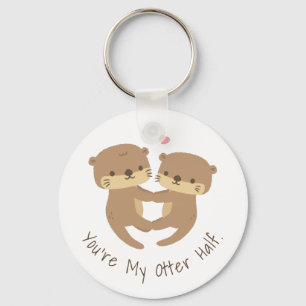 Schattig Otterpaar, Mijn Otterhelft Sleutelhanger