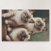 Schattig paar Ragdoll Kittens Sweet Cat Legpuzzel (Horizontaal)
