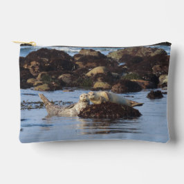 Schattig paar zeehonden poseerde voor me etui