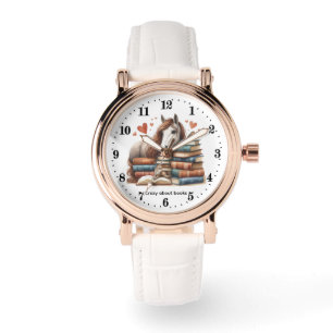 Schattig Paard boek gek aanpasbaar Horloge