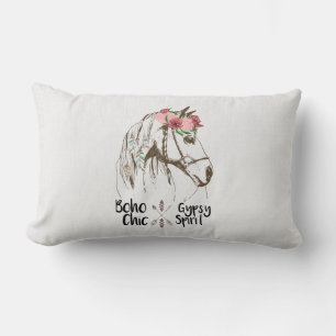 Schattig Paard Boho Equestrian Witte Western Count Kussen