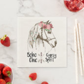 Schattig Paard Boho Westers Landelijk Ruiterfeest Servet (Insitu)