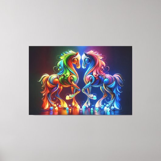 schattig paard canvas afdruk (Voorkant)