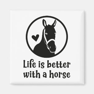 Schattig Paard Liefhebber Cadeau Equestrian Paardr Magneet