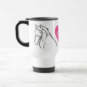 Schattig Paard Liefhebber Equestrian Land Cowgirl  Reisbeker