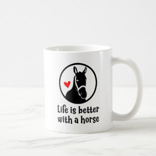 Schattig Paard Liefhebber Landelijk Boerderij Cowg Koffiemok
