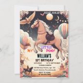 Schattig paard mijn kleine pony eerste 1e verjaard kaart (Voorkant)