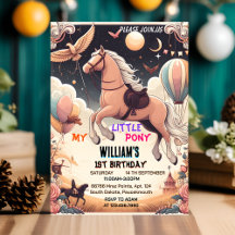 Schattig paard mijn kleine pony eerste 1e verjaard