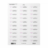 Schattig Paard "Praat met de staart" Etiket (Full Sheet)