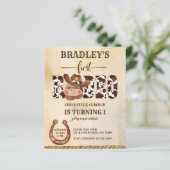 Schattig paard rodeo cowboy verjaardag budget uitn (Staand voorkant)