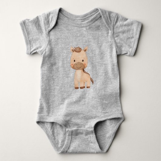 Schattig paard  romper (Voorkant)