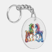 schattig paard sleutelhanger (Voorkant Links)