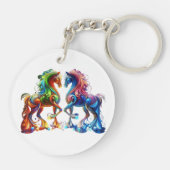schattig paard sleutelhanger (Achterkant)