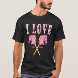 Schattig paard voor meisjes vrouwen en dames hobby t-shirt