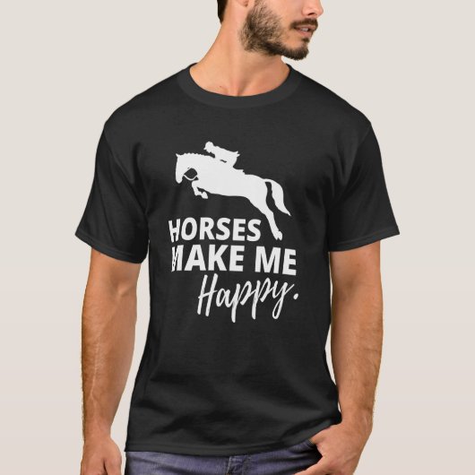 Schattig Paard Voor Paard T-shirt (Voorkant)