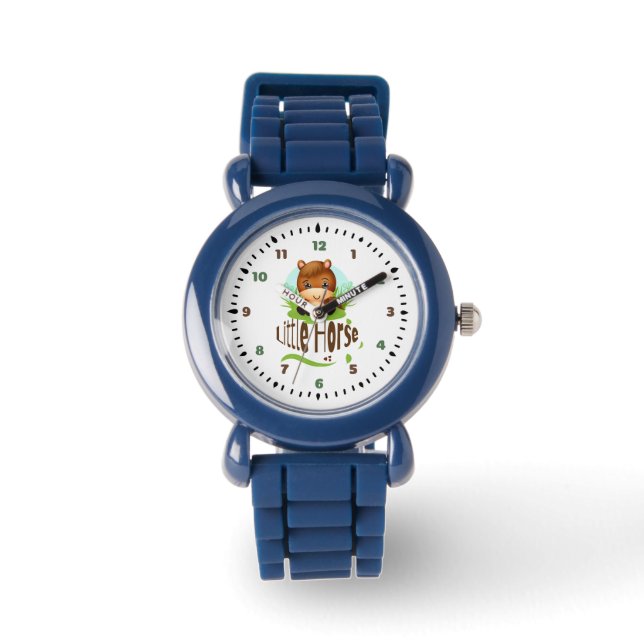 Schattig paardje horloge (Voorkant)