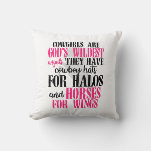 Schattig Paardrijden Roze Country Western Paard Kussen