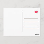 Schattig Paars Hartelijk Dank Een Latte Koffie Dan Briefkaart (Achterkant)