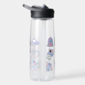 schattig paars patroon waterfles (Rechts)