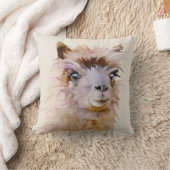 Schattig paarse alpaca kussen (Deken)