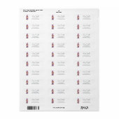 Schattig Paarse Heks Retouradres Etiket (Full Sheet)
