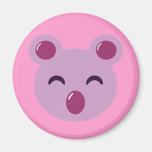 Schattig Paarse Koala Beer Magneet (Voorkant)