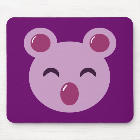 Schattig Paarse Koala Beer Muismat (Voorkant)
