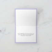 Schattig Paarse Lavendel Hart Simpel Dank Je Wel Bedankkaart (Binnen)