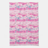 Schattig paasbundelpatroon | Keukenhanddoek (Verticaal)