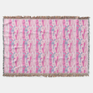 Schattig paasbundelpatroon Throw Blanket Deken