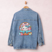 Schattig, paashaas-mandje denim jacket (Hangar)