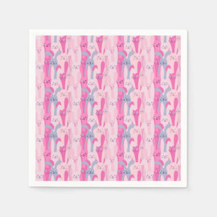 Schattig paashaas patroon   Papieren Servetten