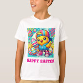 Schattig paashaas T-shirt voor jongens (Voorkant)