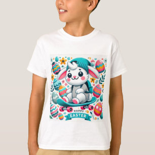 Schattig paashaas T-shirt voor jongens