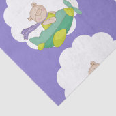 Schattig paaslabel Teddy Bear Tissuepapier (Detail)