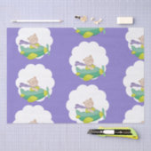 Schattig paaslabel Teddy Bear Tissuepapier (Craft)