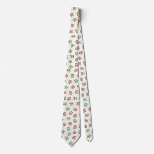 Schattig Pacifier Gender Reopenbaart Baby shower Stropdas (Voorkant)