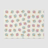 Schattig Pacifier Gender Reopenbaart Baby shower Tissuepapier (Voorkant)