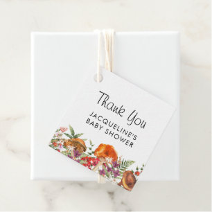 Schattig paddenstoel Baby shower dank u Bedankjes Labels