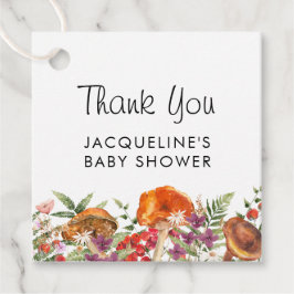 Schattig paddenstoel Baby shower dank u Bedankjes Labels