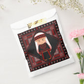 schattig Palestijns meisje Borduurwerk rode tatree Bedankzakje (Gezegeld)